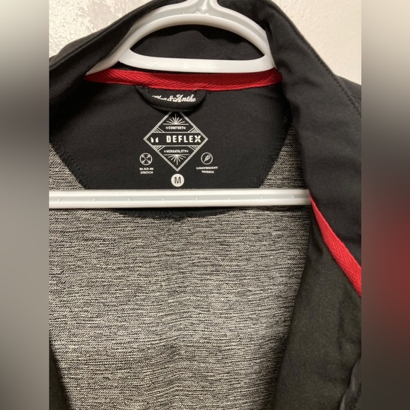 Flag & Anthem Full Zip Up Jacket Coat Black Medium Mid-Weight Top Winter Clothes - Picture 3 of 14